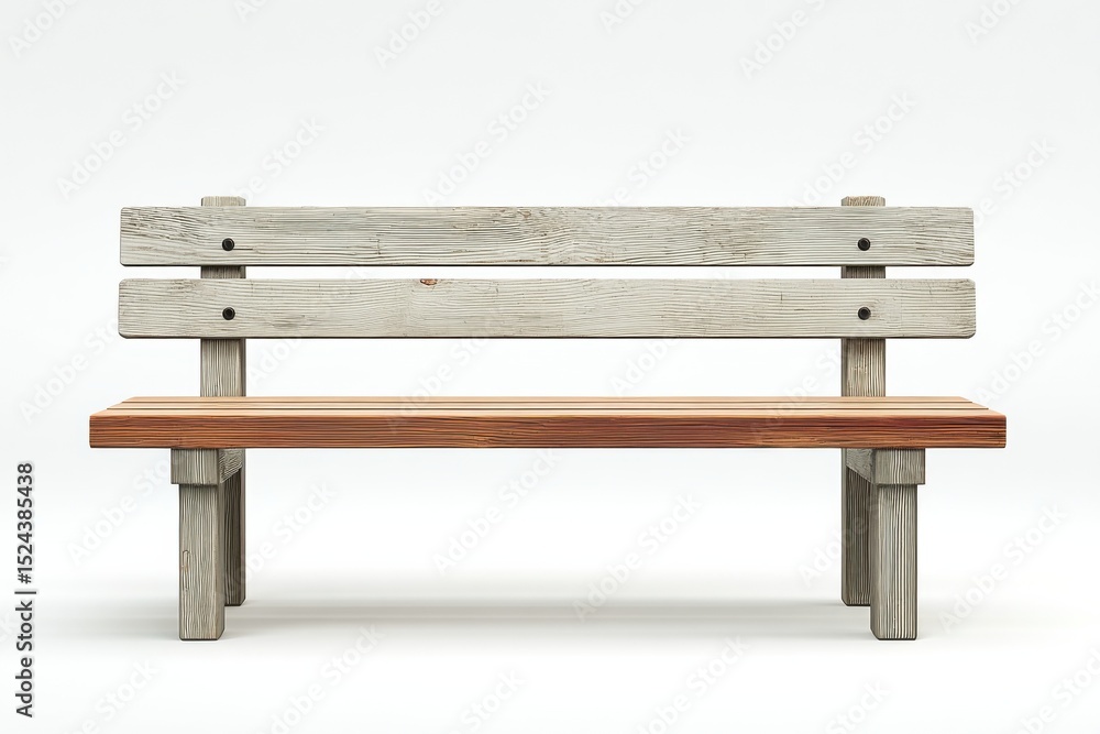 Wooden Park Bench on White Background, Ideal for Relaxation and Contemplation in Urban Spaces and Representing Serenity and Public Amenities : Generative AI Wooden Park Bench on White Background, Ideal for Relaxation and Contemplation in Urban Spaces and Representing Serenity and Public Amenities : Generative AI