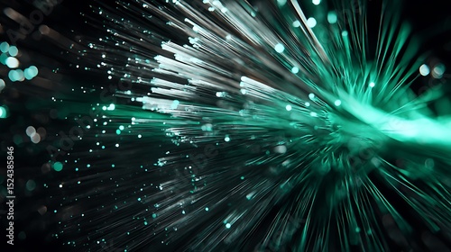 Fiber optics create stunning abstract light show
