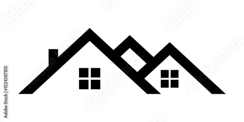 House roof logo icon