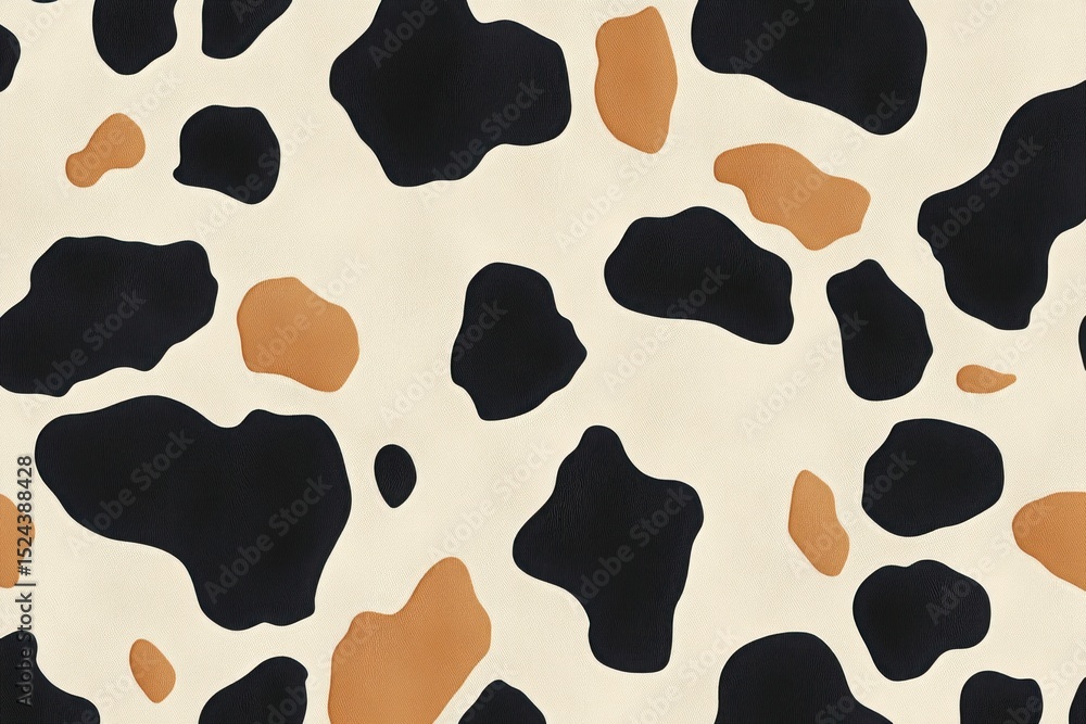 Fototapeta premium Black and White Cow Skin Texture. Cow Skin Texture. Close-Up of Cow Skin. Cowhide Texture. Pattern of Cow Skin. Detailed Cow Skin Texture. Black and White Cowhide. Natural Cow Skin Surface. 