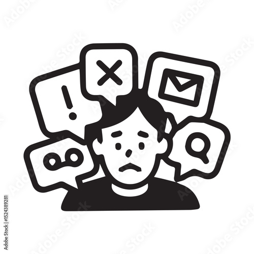 Overwhelmed By Notifications A Mind Cluttered with Digital Demands