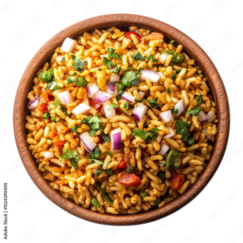 Bhel Puri: PuffeCrisp Bhel Puri with Onion, Tomato, and Fresh Coriander Bhel Puri: PuffeCrisp Bhel Puri with Onion, Tomato, and Fresh Coriander