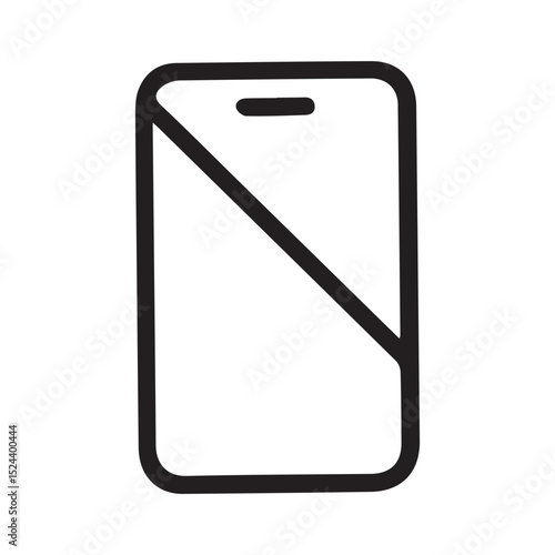 Sleek Smartphone Vector Art A Modern Mobile Device Icon Design