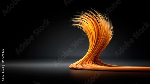 soft golden swirls moving over a velvet-black surface with radiant lighting effects