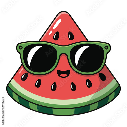 watermelon sunglasses Vector Art