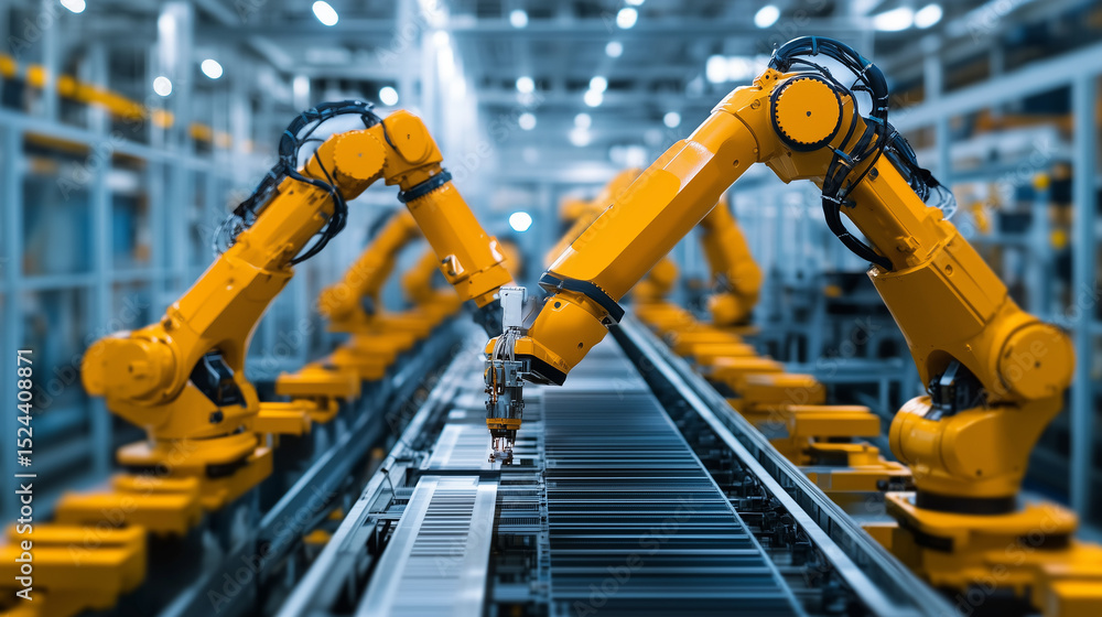 Automated Assembly Line with Robotics Technology Automated Assembly Line with Robotics Technology