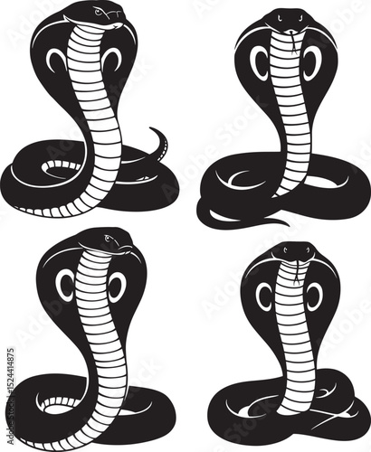 Cobra icon vector illustration