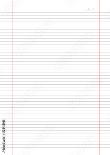 papel de caderno  tamanho A4 margem dupla linhas pretas sem fundo
