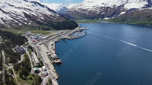Whittier, USA, flying across the head of 