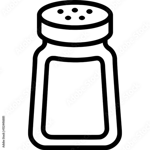 Spice jar icon with shaker lid