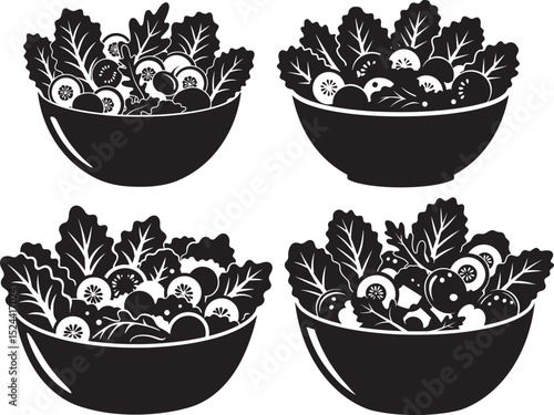 Mixed Salad icon vector illustration