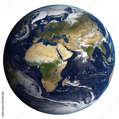 planet earth isolated on transparent background