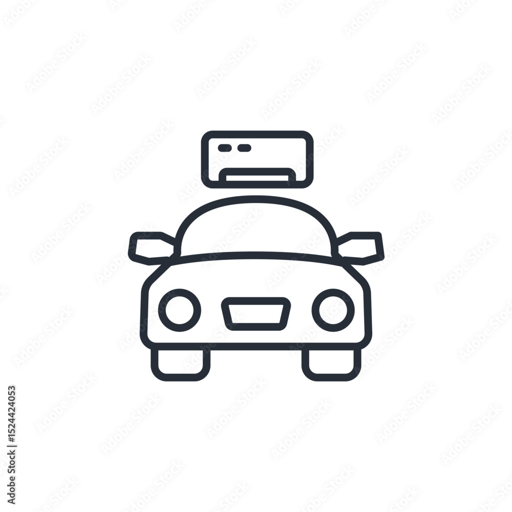 air conditioning car icon collection .design style with background air conditioning car icon collection .design style with background