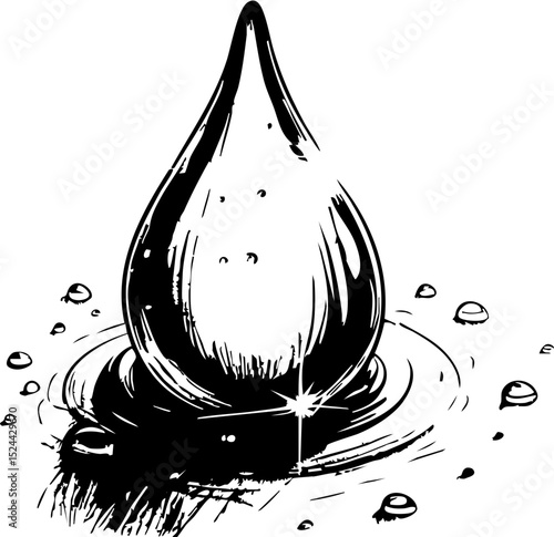Captivating water droplet event nature scene graphic close-up view fluid dynamics for artistic impact