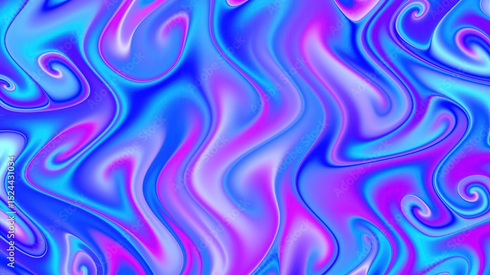 Obraz premium Abstract neon drift wave