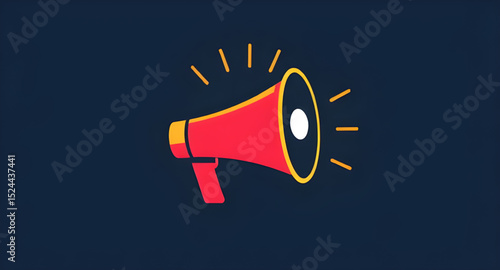 loudspeaker vector, audio speaker illustration, megaphone graphic, sound waves icon, announcement graphic vector, speaker flat icon, music speaker vector, public announcement symbol, sound device icon