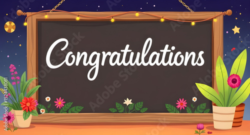 congratulations cartoon background, kids congrats illustration, fun congratulation text, colorful congrats banner, cheerful kids background, cartoon celebration text, happy congrats design, playful co