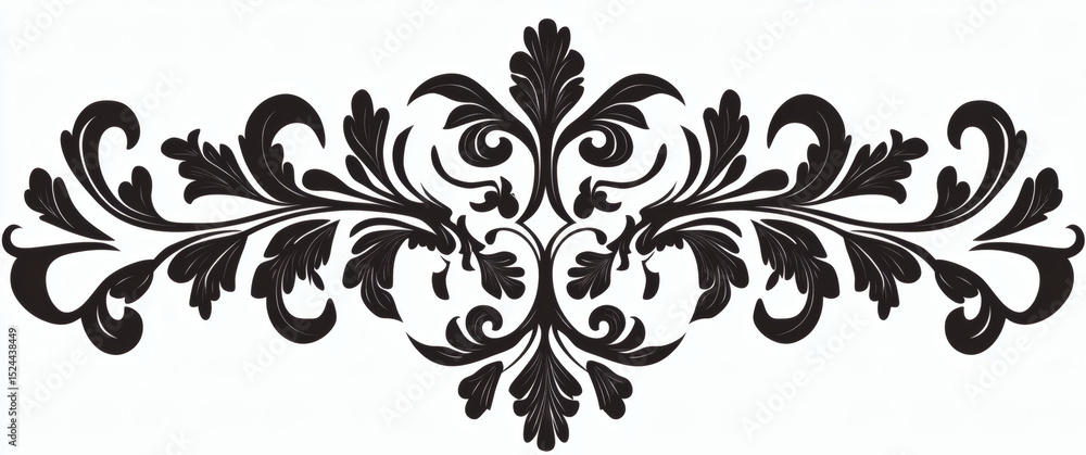 Floral Damask Design Element. Floral Damask Design Element.
