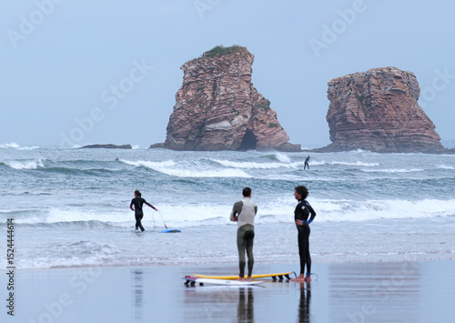 Tableau sur toile Les Deux Jumeaux, Hendaye, Pays-Basque