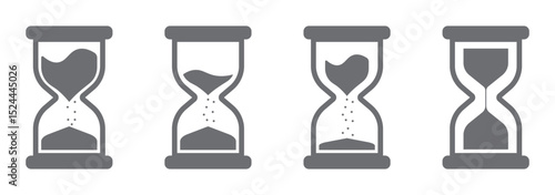 Hourglass Related Line Icons for Web Sites, Books, Cards, Apps. Editable Stroke. Suitable for Web Sites, Books, Cards, Apps