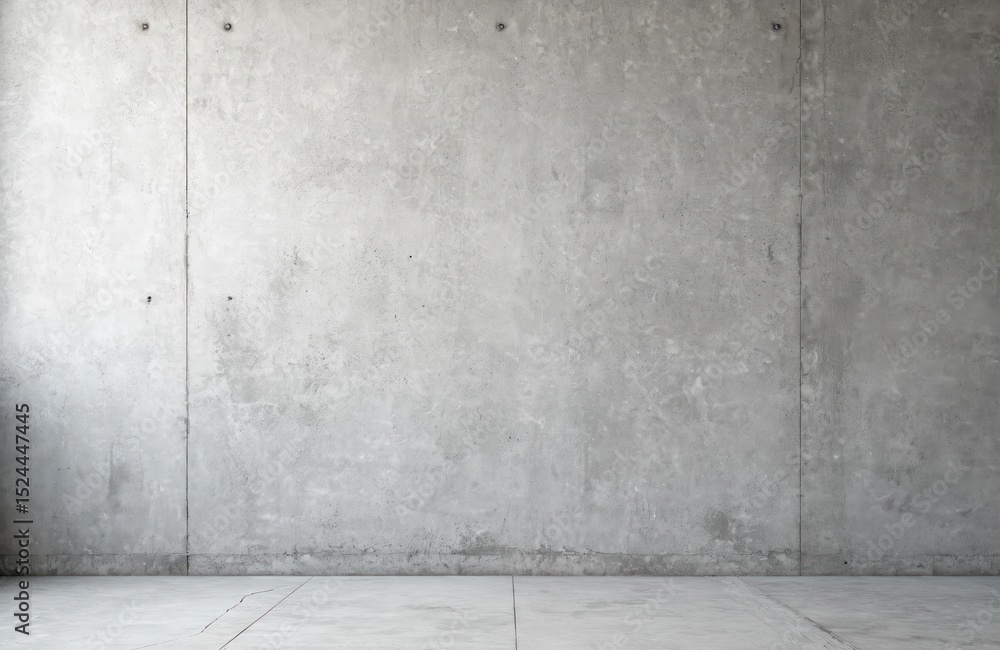 Fototapeta premium Gray concrete wall texture background. Surface made of cement in retro style. Rough weathered surface blank space. Minimalist industrial design interior with copy space for text.