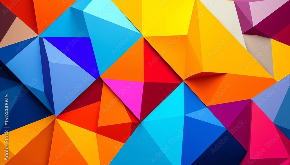 Obraz premium Abstract geometric shapes representing teamwork and business partnership, synergy, design