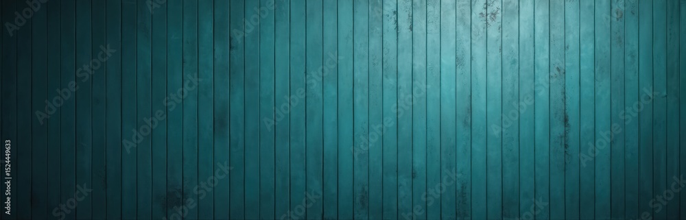 Dark teal wood texture background. Turquoise color wall panoramic texture. Vintage wooden boards. Grunge surface backdrop for design, advertising, product presentation, web or app. Dark teal wood texture background. Turquoise color wall panoramic texture. Vintage wooden boards. Grunge surface backdrop for design, advertising, product presentation, web or app.