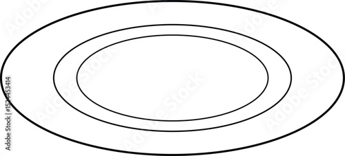 Web Vector illustration of spaghetti carbonara served on a white round plate, garnished with parsley and grated cheese. Flat design style with soft colors and clean lines. 