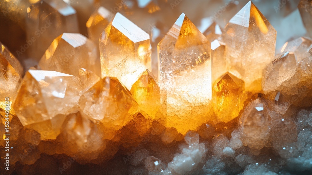 Close-up view of a cluster of translucent crystals. Close-up view of a cluster of translucent crystals.