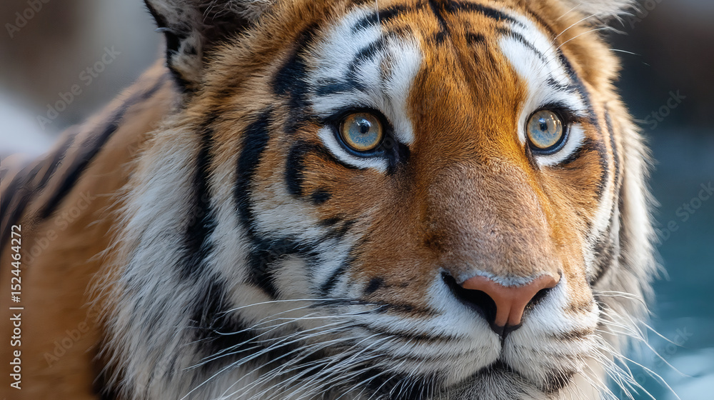 Fototapeta premium Majestic Tiger CloseUp Portrait.