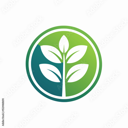 Minimalist Botanical Plant Logo