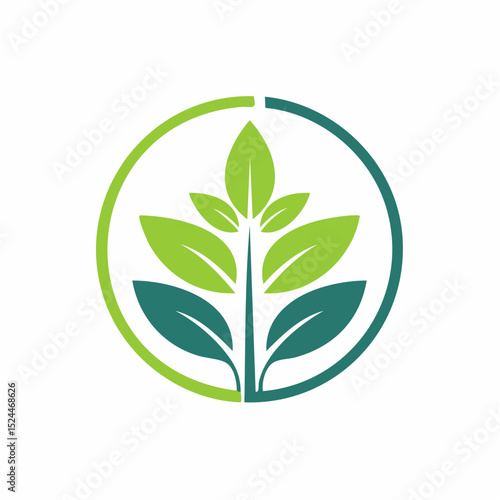 Minimalist Botanical Plant Logo