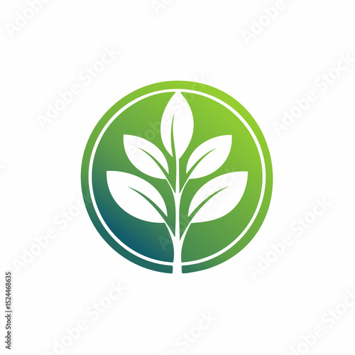 Minimalist Botanical Plant Logo
