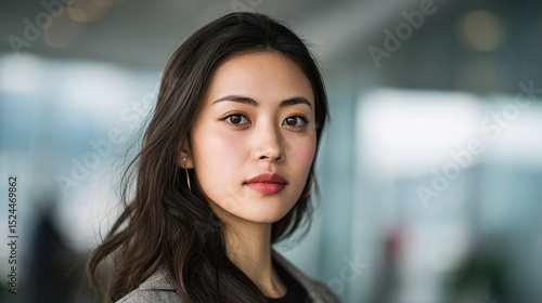 Free Download Close-Up Portrait of a Young Beautiful Confident Woman in Focus - GFXLoad
