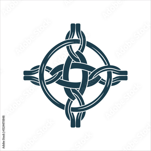 Loki's Knot: Intricate Celtic Symbol of Chaos Lokis Knot tangled loop symbolising chaos and cunning