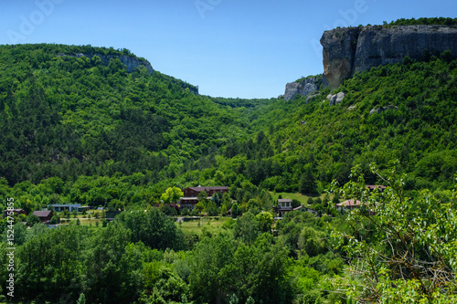 Wallpaper Mural mountain landscape with trees Torontodigital.ca