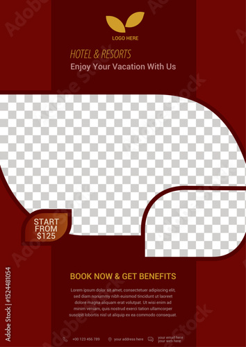 Luxury Hotel & Resort Flyer – Book Your Dream Stay from $125