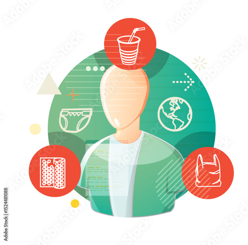 Plastic Waste Generation - Illustration