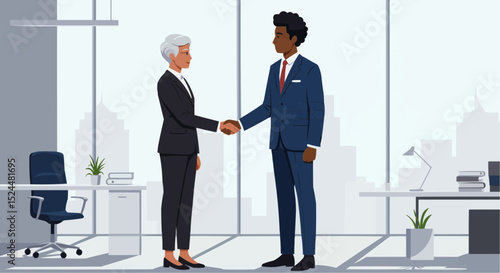 business people shaking hands