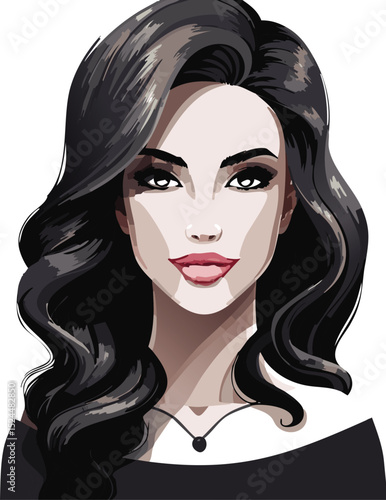AI brunette beauty #3