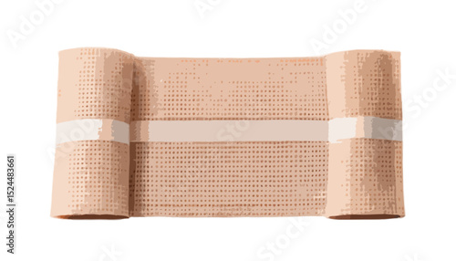 Bandaid bandage isolated on transparent background 