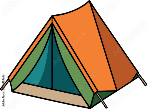tent icon clipart vector on transparent background
