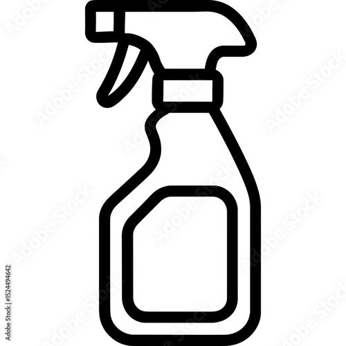 Modern outline spray bottle vector icon