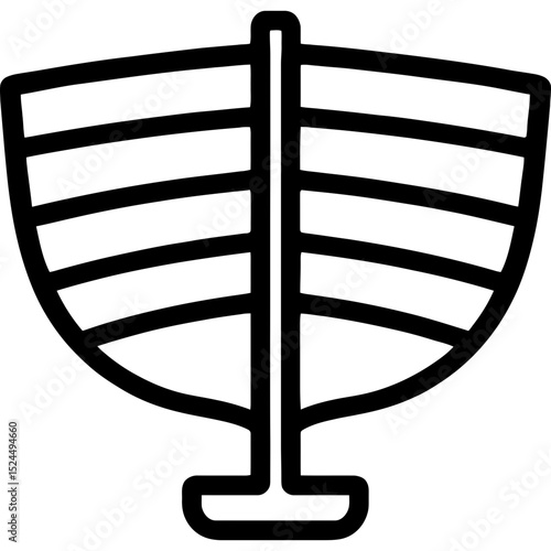 Modern outline icon of nautical hull