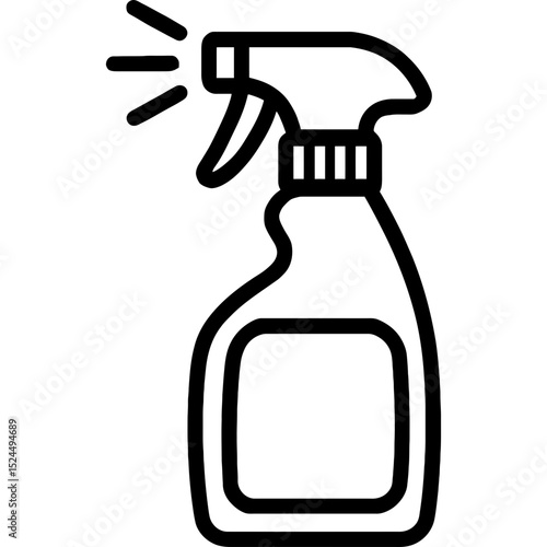 Minimalist spray bottle icon design
