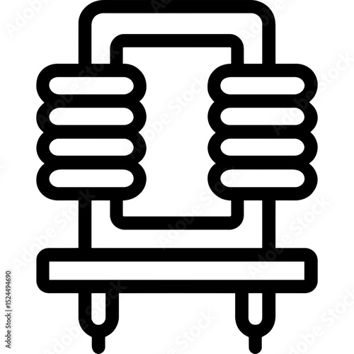 Minimalist transformer vector icon design