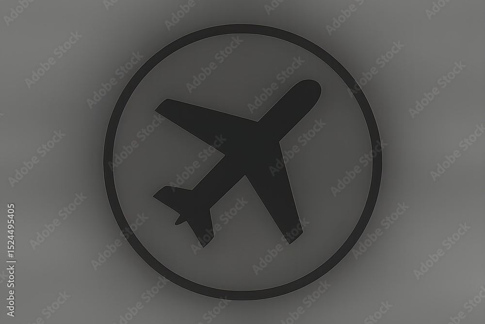 Airplane Icon Simple Air Travel Symbol for Websites and Apps Airplane Icon Simple Air Travel Symbol for Websites and Apps