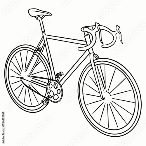 bicycle on a white background