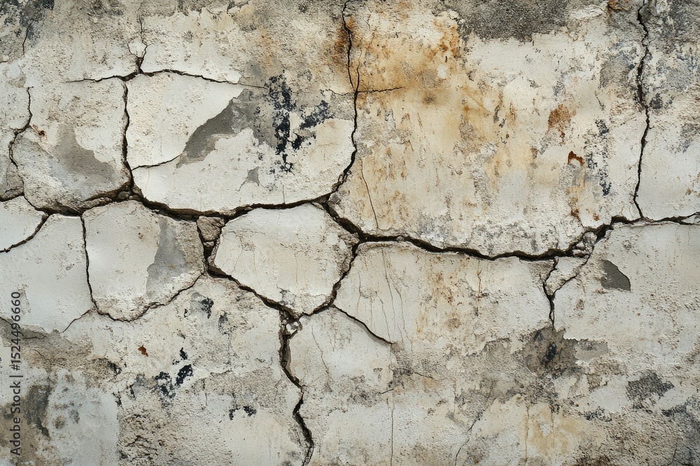 Obraz premium Cracked, aged plaster wall texture