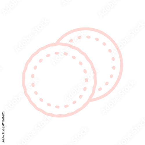Round cotton pads for skincare routine essentials, beauty and wellness accessories, sustainable cosmetic care